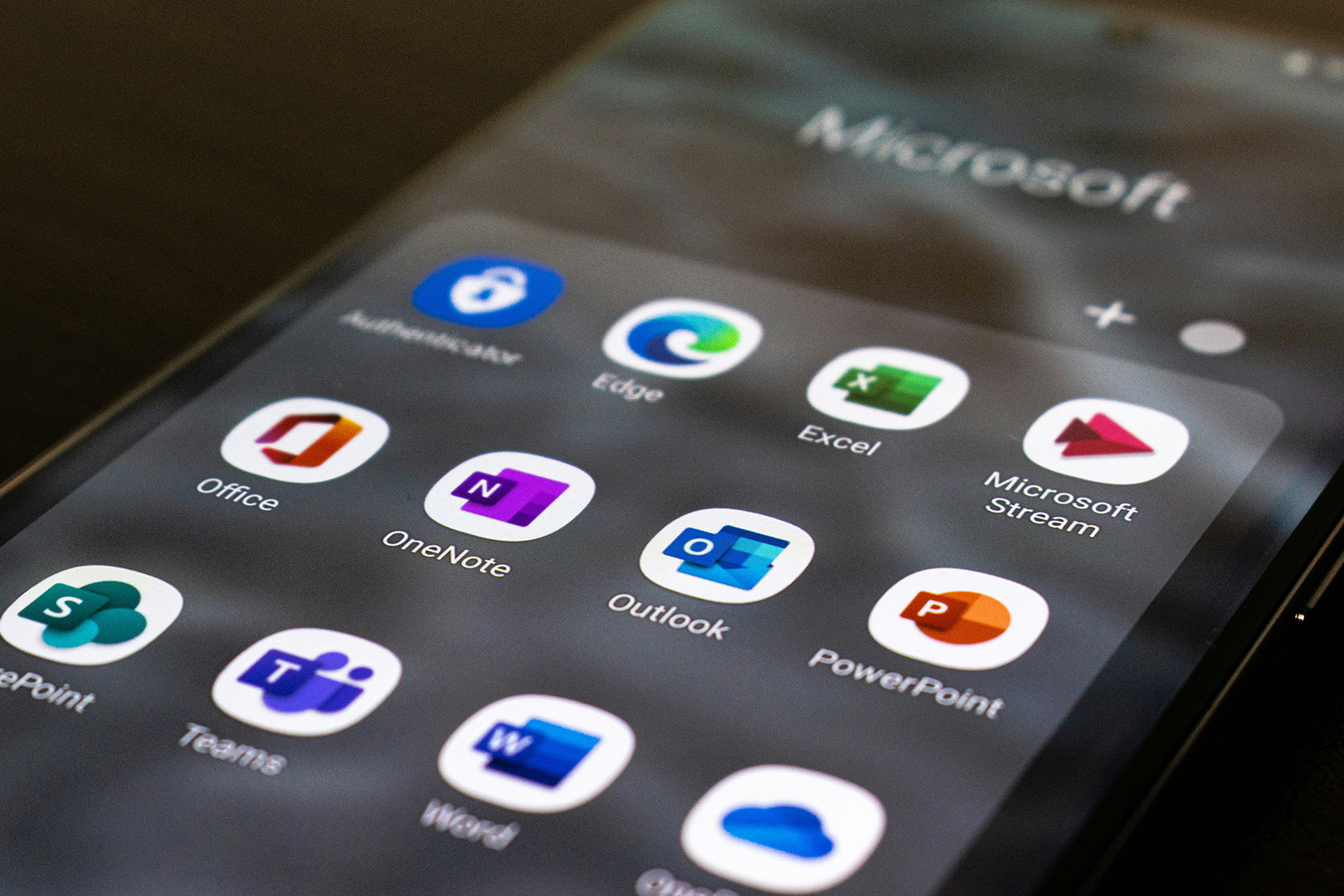 Microsoft apps op telefoon